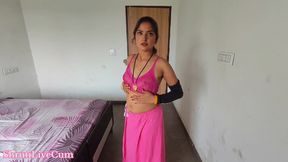 Beautiful sister-in-law was ready in a pink saree, I told her that I want to get my Ass Hole enlarged.Hindi audio ShrutiLiveCum