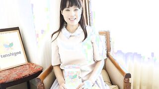 Married and pregnant Japanese housewife Ms Seina Morikawa masturbates two