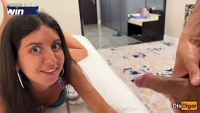 Seduced luxury hotel cutie, railed her in cowgirl ass fucking and doggystyle, jism on her face.She was a messy cockslut that loved it.