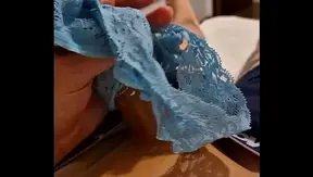 Guy Jerks Offwith Her Lacy Panties – Hot Homemade Clip