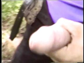 Hairy stud pulls his huge cock out and jacks off by himself