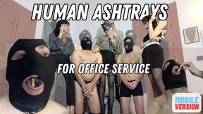 Cleo Domina -Human ashtrays for office services- MOBILE VERSION