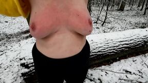 Iced tits slapped warm