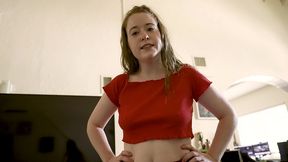 petite milf alice merchesi jacks off hard dick to make it cum