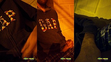 Jerking Off My Big Uncut Cock Outdoors With People Passing By. Public Cum.
