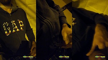 Jerking Off My Big Uncut Cock Outdoors With People Passing By. Public Cum.