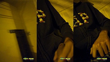 Jerking Off My Big Uncut Cock Outdoors With People Passing By. Public Cum.