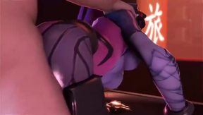 Mouth Full of Cum - Widowmaker