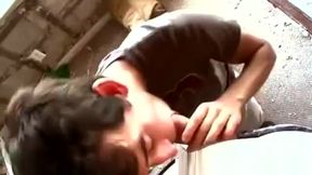 Gay man slaps a boys sexy ass in public