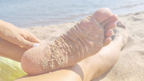 Sand on soles