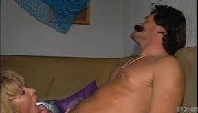 Dirty blonde whore gets her face and ass drilled hard in hardcore anal action