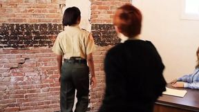 lesbian inmates' cellblock leader and her guard plot to seduce innocent newcomer