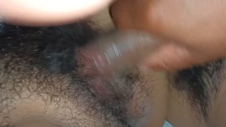 Delicious homemade sex of an amateur couple. Rich hairy vagina