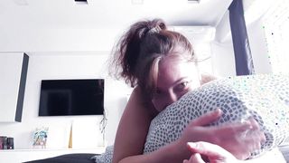 Big Booty Teen Humps Pillow Till Intense Orgasm-- Just To Show You How I&#039;d Ride Your Cock