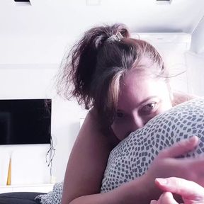 Big Booty Teen Humps Pillow Till Intense Orgasm-- Just To Show You How I&#039;d Ride Your Cock