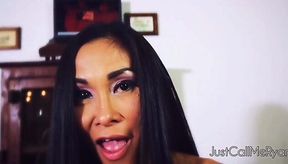 Suzie Q dressed as Pocahontas gives blowjob and facial like a Thai queen