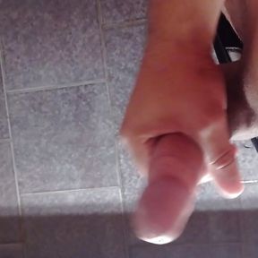 Jerking off alone and cumming