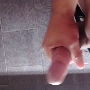 Jerking off alone and cumming