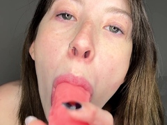 ASMR GF Suck Your Cock, Cum in my Mouth.