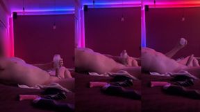 View While I Lay Back and Stroke and Cum Twice!