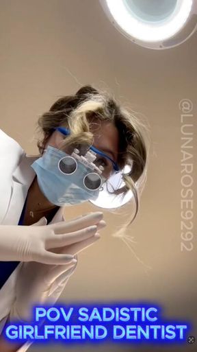 POV sadistic Girlfriend dentist  extracts your teeth & semen & has her way with you🧤🍆💦🦷🪥🥵🔥