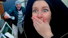 Girl blogger fucks a hobo man for likes