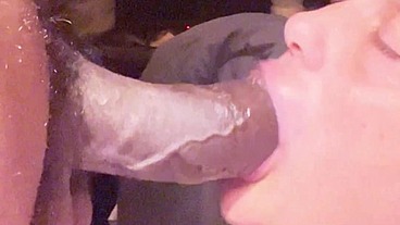 Can’t escape it, one to the face thick bbc cum