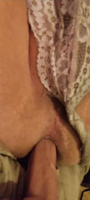 Play time with big dildo