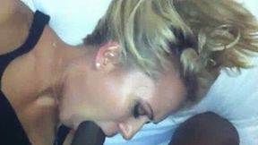 Sweet and faithful blonde girl fucked by a black stud