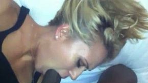 Sweet and faithful blonde girl fucked by a black stud