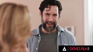 DEVILS FILM - Addison Vodka Gets Busted Fapping And It Turns Into Steamy Roommate Cheating Fuck