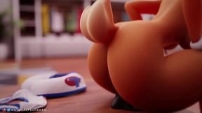 Lola Bunny Takes a Wild Ride on a Dildo