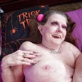 Pink N Black Bimbo Granny Fuck Slut