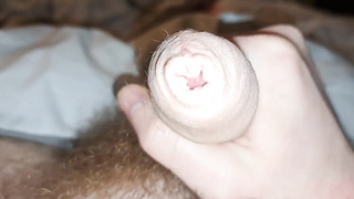 Dad's nips and uncircumcised dick both get swell!