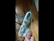 Cumming on my Nike Running Shoes