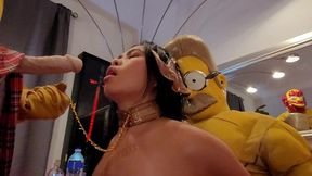 star wars slave leia surprise - cindy starfall