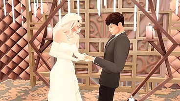 PERVERTED STEPMOM FUCKED HER STEPDAUGHTER'S HUSBAND AT THE WEDDING (SIMS + ANIME HENTAI + SFM)