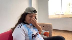 I beat my best friend in a video game competition and had to give her oral and anal sex to celebrate.