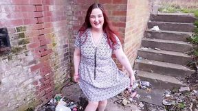 Adorable British Girl Pissing In Public - Tilly D