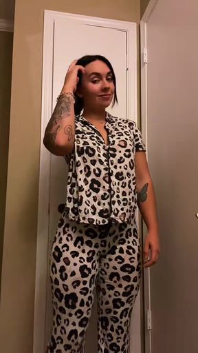 Leopard print jumpsuit