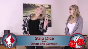 Nervous amateur stripper takes it off after losing game