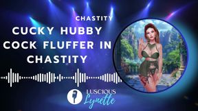 Cucky Hubby Cock Fluffer In Chastity Audio