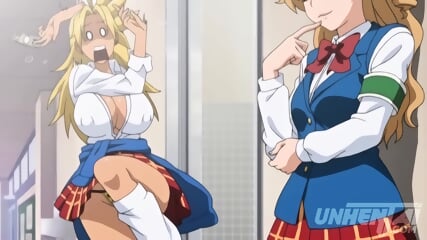 Busty MILF fucks all the young virgins boys at school - Hentai