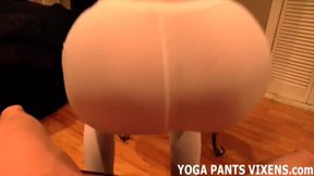 I love it when you jerk off to me doing my yoga pants JOI