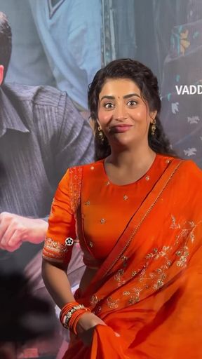 Indian actress in red sari