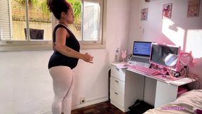 Chubby Ballerina Farts During Ballet Training