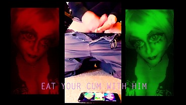 Jerk and eat your yummy cummies with sissy boi vinny