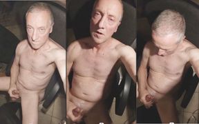 Grandpa Daddy Exhibitionist Belly Cumshot Edging Sexshow 2