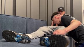 Chav Bottom Snorts Sweaty Nike TN Socks Gets Creampie Wrecked
