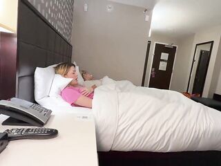 Thick Lalin girl Stepsis & Small College Teen Share Room with Stepbro - Dez Hansen x Adaline Star POV